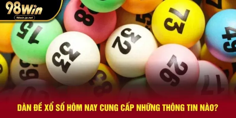 Tổng hợp những thông tin qua dàn đề xổ số hôm nay